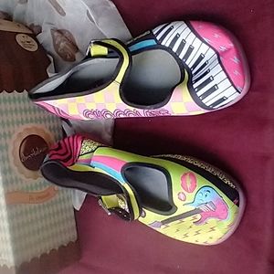Hot chocolate designs Nova and Orion Mary Jane flats